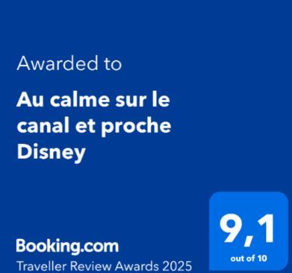 Au Calme Sur Le Canal Et Proche Disney Vaires-sur-Marne Esterno foto